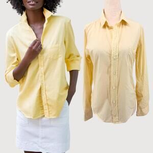 Frank & Eileen Barry Button Up Shirt Yellow XS